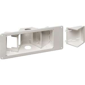 Arlington Industries TVB713 3 Gang Angled TV Box Recessed Outlet Wall 