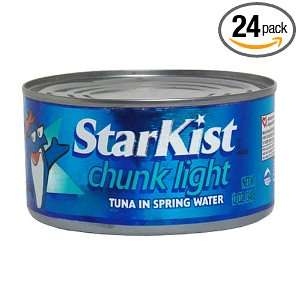 Starkist Chunk Light Tuna in Water, 12 Ounce Cans (Pack of 24)  