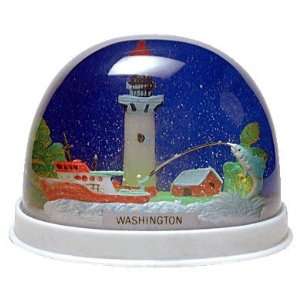  Washington State Fishing Snow Globe