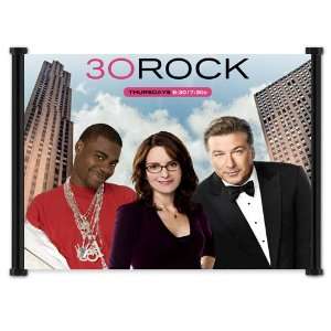  30 Rock TV Show Fabric Wall Scroll Poster (20x16) Inches 