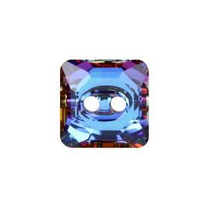  3017 10mm Square Button Crystal Meridian Blue Arts 
