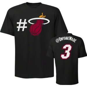   Wade Miami Heat NBA Twitter Name & Number T Shirt
