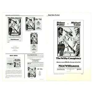  Wilby Conspiracy Original Movie Poster, 11 x 17 (1975 