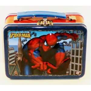  The Amazing Spiderman Small Embossed Lunch Box Tin/ Carry 