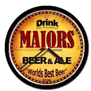  MAJORS beer and ale cerveza wall clock 