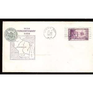   First Day Cover; Wisconsin; Tercentenial; 300th Anniversary; Green Bay