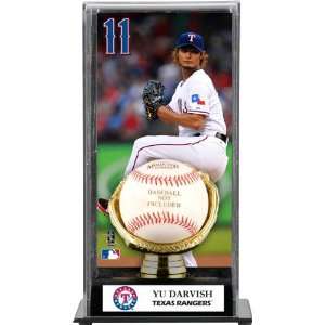 Yu Darvish Gold Glove Baseball Display Case  Details Texas Rangers 