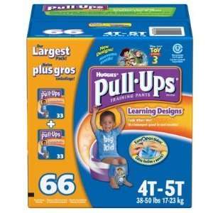  PULL UPS BOYS XL 4T 5T 66 COUNT