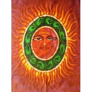  Indian Traditional Sun God Surya Dev Nature Art Batik 