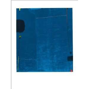  Diptychon Blau, 1963 by Max Ackermann. Size 22.25 X 25.50 