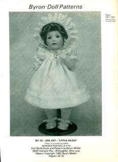 Byron 16 Doll Pattern BY 57 SFBJ 247 TWIRP SARAH  