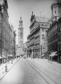 early 1900s photo Germany, Augsburg. Rathain with  