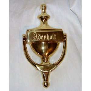  Aderholt Enscribed Brass Door Knocker 