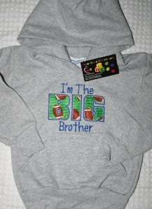 Big Brother hooded Sweatshirt 4 designs to choose from  