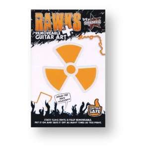  Radiation (yellow)   RAWKS Removable Guitar Art 