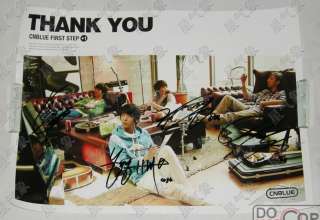 CNBLUE   First Step+1 Thank You Autographed POSTER RARE  
