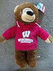 Wisconsin Badgers Stuffed 13 Bear w/hoody