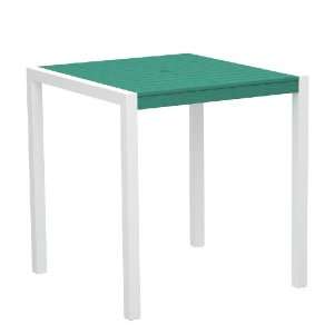  Poly Wood Euro DEK 36 Inch Counter Height Table, White 