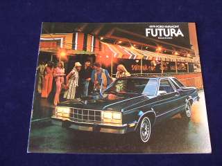 R38 1979 Ford FAIRMONT FUTURA Car Showroom Brochure  