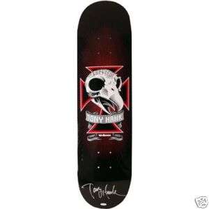 Tony Hawk Autographed Hawk Skull 2 Black Skateboard  