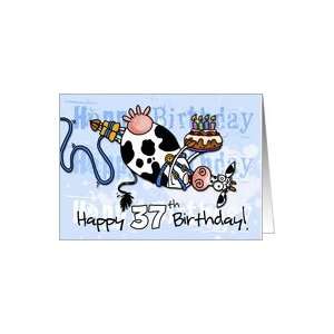  Bungee Cow Birthday   37 years old Card Toys & Games