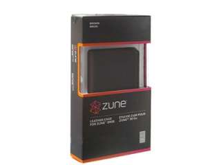 Genuine New   Unopened Microsoft ZUNE 30gb Brown Leather Case   Ships 