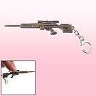 Flint Gray Metal PSG 1 Sniper Rifle Model Key Ring Ornament