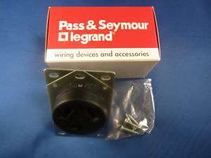 Pass & seymour 3860, Dryer receptacle, 30A, 125/250V.  