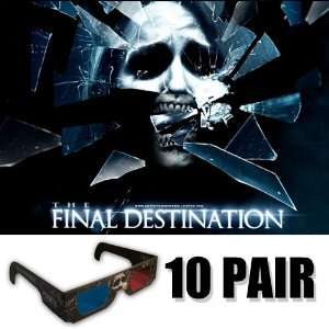  Final Destination Official 3D Glasses 10 Pack (GLASSES 