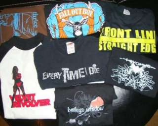   shirts M L Lot Boys Girls Thrice Psyopus FallOutBoy Everytime I Die