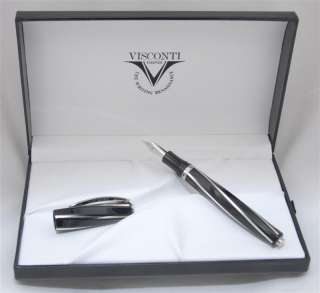Visconti Black Divina Midi Fountain Pen Medium  