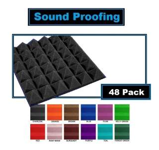 12 12inch)Vocal Booth Acoustic Pyramid Recording Studio SoundProof 