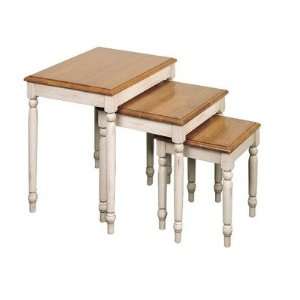  Country 3 Piece Nesting Table Set Furniture & Decor
