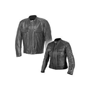    FirstGear Scout 4 Leather Jacket Mens Tall   3X Large Automotive