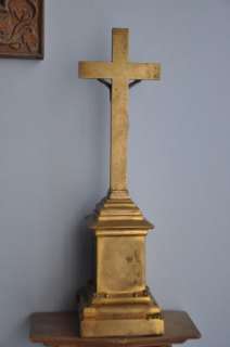 Antique Bronze / Brass Cross VERY NICE AND OLD L@@K  