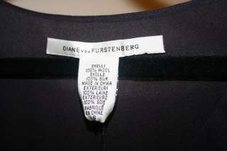 NWT DVF Diane von Furstenberg Nanni Silk Wool Draped Dress Size 6 
