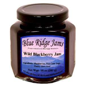 Blue Ridge Jams Wild Blackberry Jam, Set of 3 (10 oz Jars)  