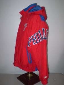 MLB Philadelphia Phillies hooded Starter jacket M  