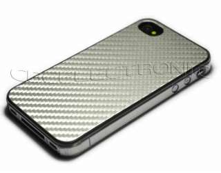 5x New carbon fiber hard case back cover for iphone 4 S  