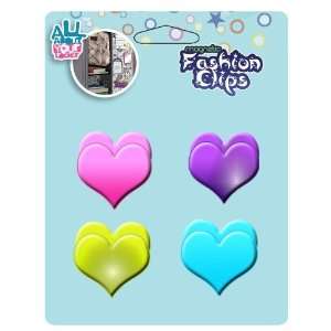   Magnetic Heart Clips, Assorted Colors, 4 Pack (40550)