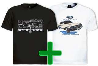 Mustang (2)T Shirt lot ford motor car engine driver  