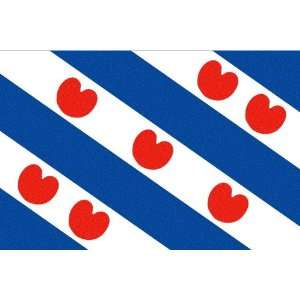  Friesland Flag Clear Acrylic Fridge Magnet 2.75 inches x 2 