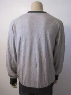 Sean John mens heather gray cardigan sweater L $68 New  