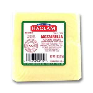 Haolam   Cholov Yisroel Mozzarella Natural Cheese Blocks (8 oz.)   6 
