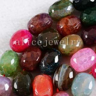 16mm Fire Agate Freeform Faceted Loose Bead 16 LS0634  