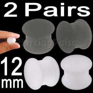 12mm silicone ear plugs expander stretching kit set body piercing 