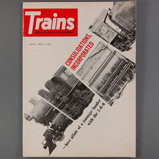 TRAINS MAGAZINE Apr 1967 Railroads RR  