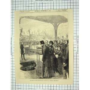  1881 PRINCE WALES OPENING NEW NORTH DOCKS LIVERPOOL