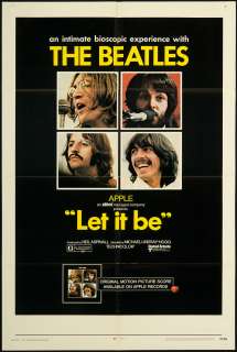 THE BEATLES Let It Be 1970 Orig US 1Sheet Movie Poster  