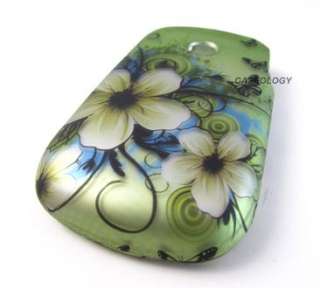 GREEN HAWAII FLOWERS HARD SHELL SNAP ON CASE COVER LG 800G PHONE 